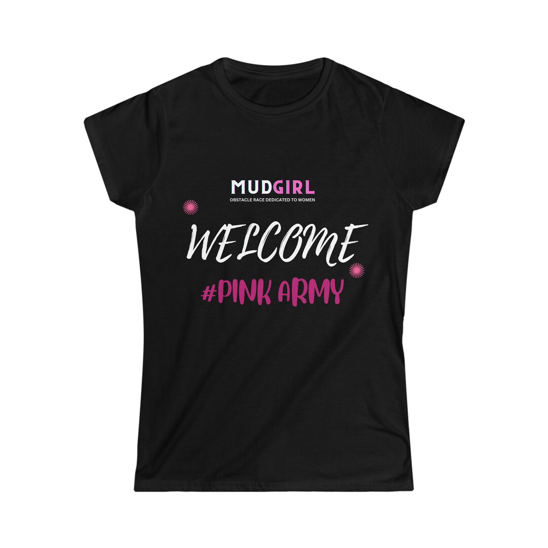 Mud Girl Pink Army Breast Cancer AWARENESS Tshirts Etsy