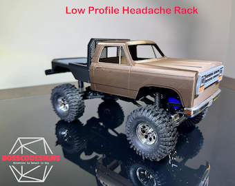 Headache Rack for Traxxas TRX4M, First Gen Dodge Ram flatbed, RC Crawler Accessory, RC Truck Headache Roof Rack By BossCoDesigns