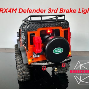 TRX4M Defender High Mounted Rear 3rd Break Light for Traxxas TRX4M Defender 1:18 Rear 3rd Tail Light, RC Crawler Accessory