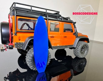 1:18 Scale Surfboard for TRX4M Or Other Scale Models, RC Crawler Accessories, Doll House