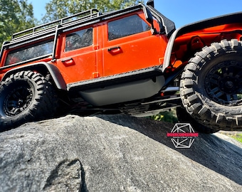 1:18 Rock Sliders For Traxxas TRX4M, Skid Plate, Crawler Accessories, Electronics Tray Rock Sliders Upgrade
