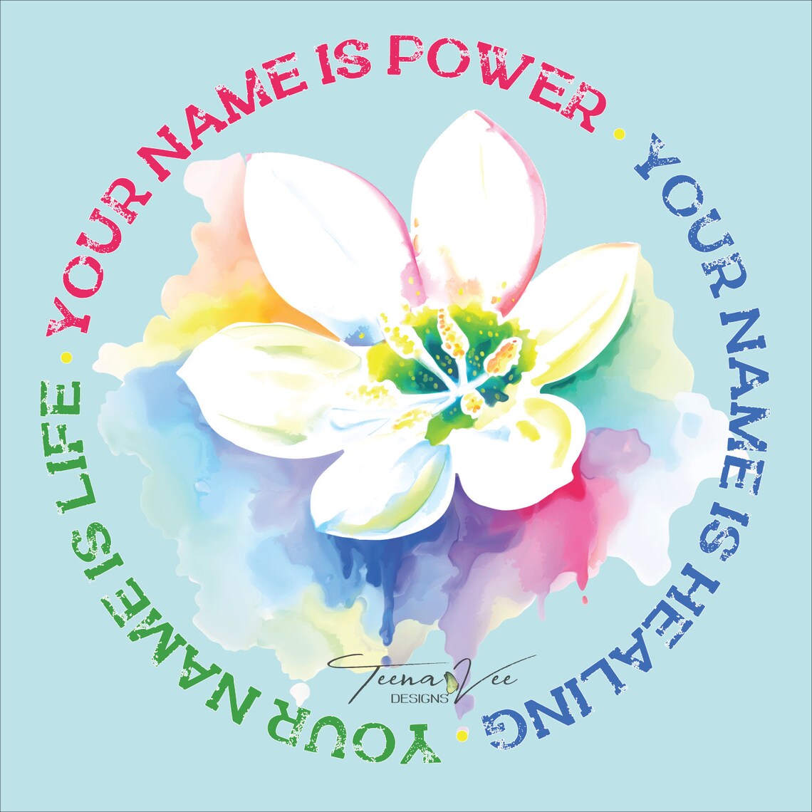 Your Name is Power Your Name is Healing Your Name is Life Etsy