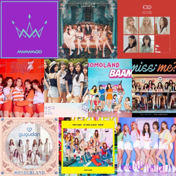 3rd Gen Album Collection - Gugudan, I.o.I, Gfriend, AOA, Dia, Momoland, Exid, Mamamoo, Weki Meki, Laboum Kpop Albums