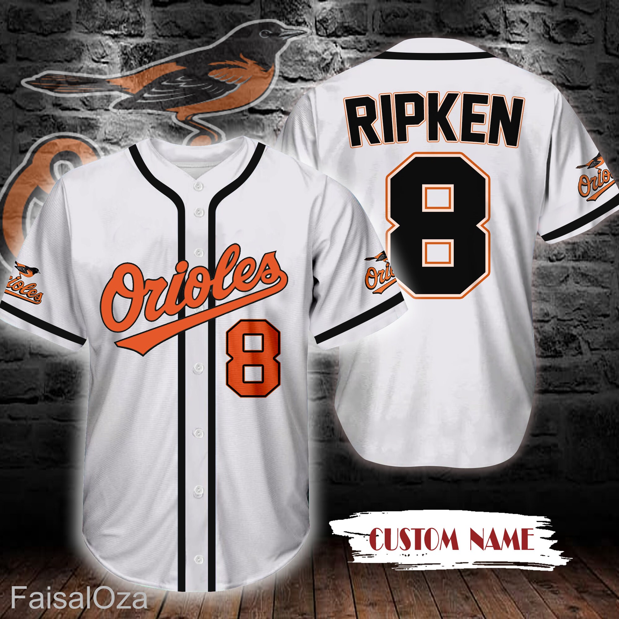 Top-selling Item] Cal Ripken 8 Jr Baltimore Orioles Gray Road 3D Unisex  Jersey