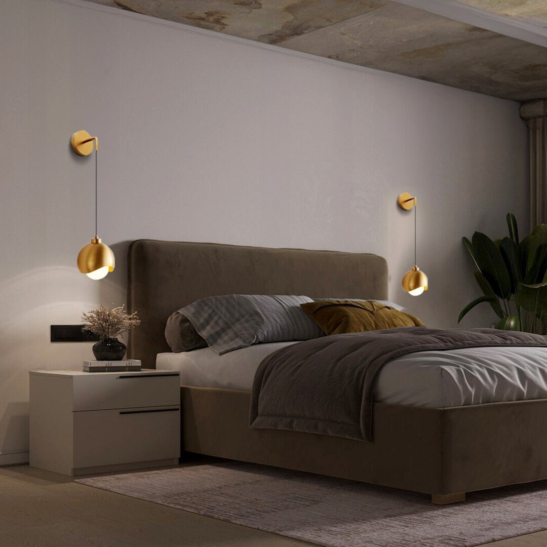 Mini Domed Iron Wall Lamp Kitchen Island Lamp Minimalist Etsy