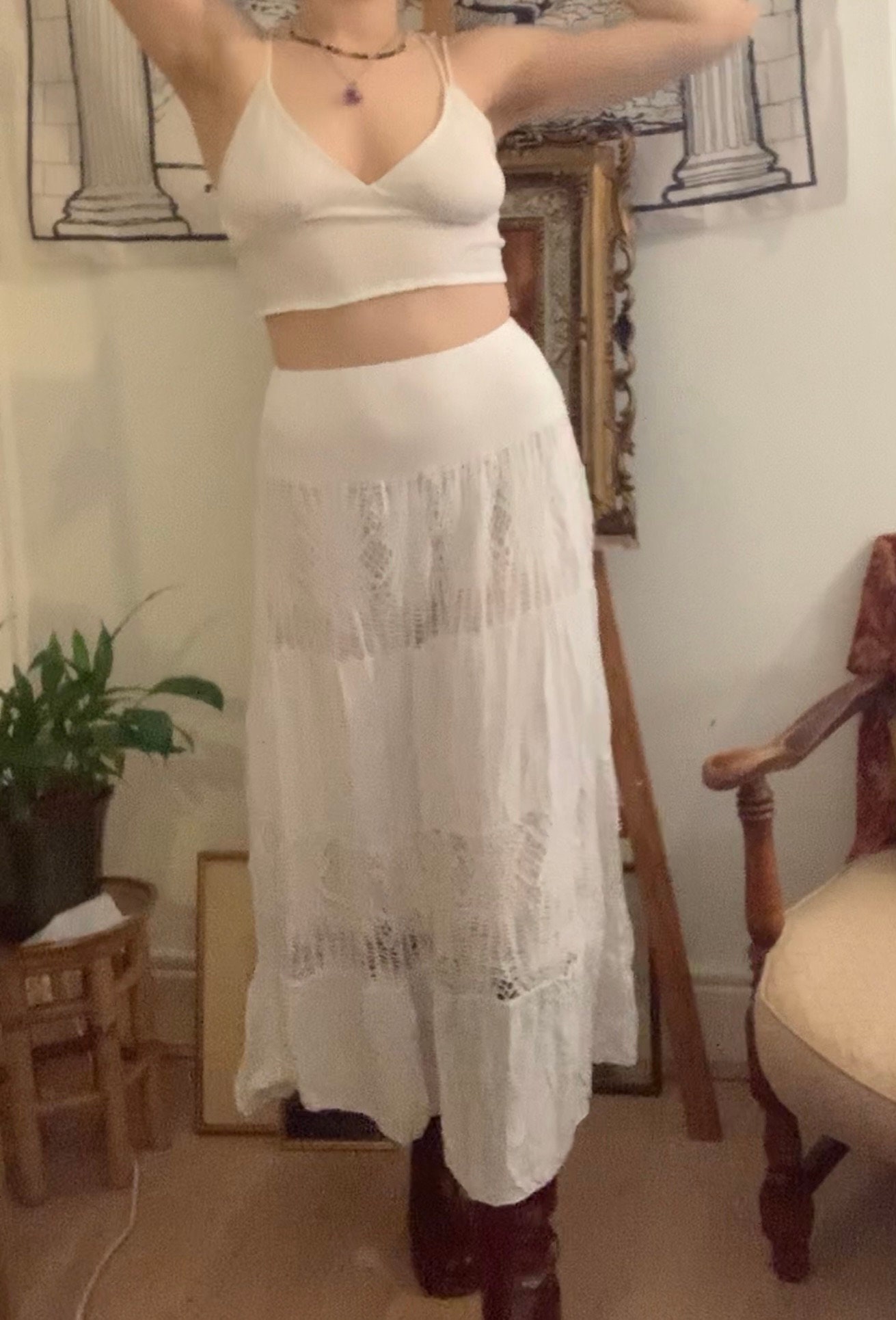 Fairycore Sirencore Y2K Aesthetic Fashion Asymmetrical Low Waist White  Miniskirt