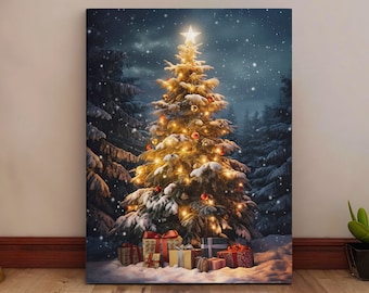 A Very Vintage Christmas Bringing Home the Tree Art Print Set - Etsy