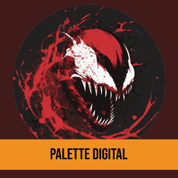 Cool Carnage Logo | Gaming Logo Design |  PNG & SVG | Instant Download | Carnage | Marvel Supervillain | Evil Symbiote