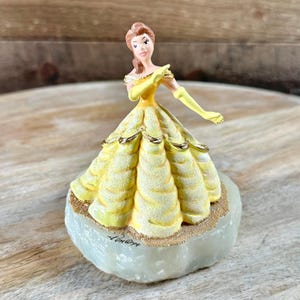 VTG RARE Ron Lee Disney A Bela e a Fera &quot;Bela&quot; Figura de esmalte de metal fundido
