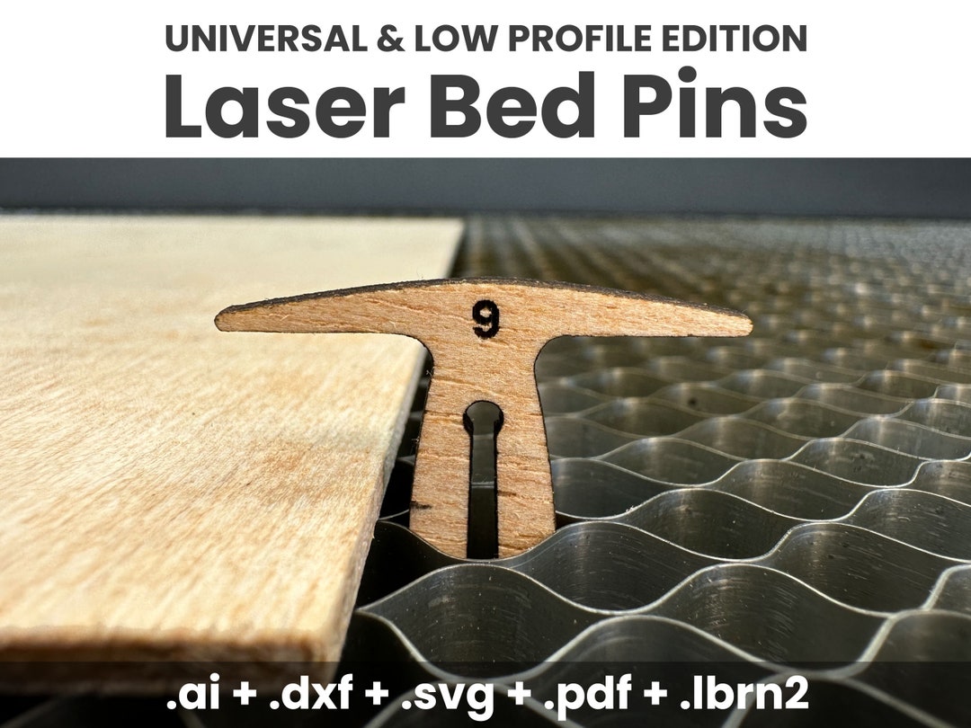 Bed Pin Size Test Tool, Laser Hold Down Pins, Crumb Tray Pins