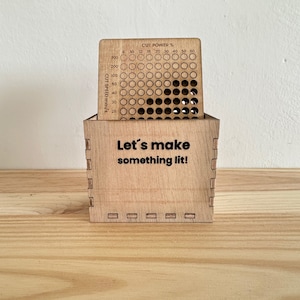 Storage Box | Laser Cut Wooden Box | Material Test Storage | Material Test Box | Organizer Box Laser Test | Laser Engrave Box | Test Box | Lightburn Box