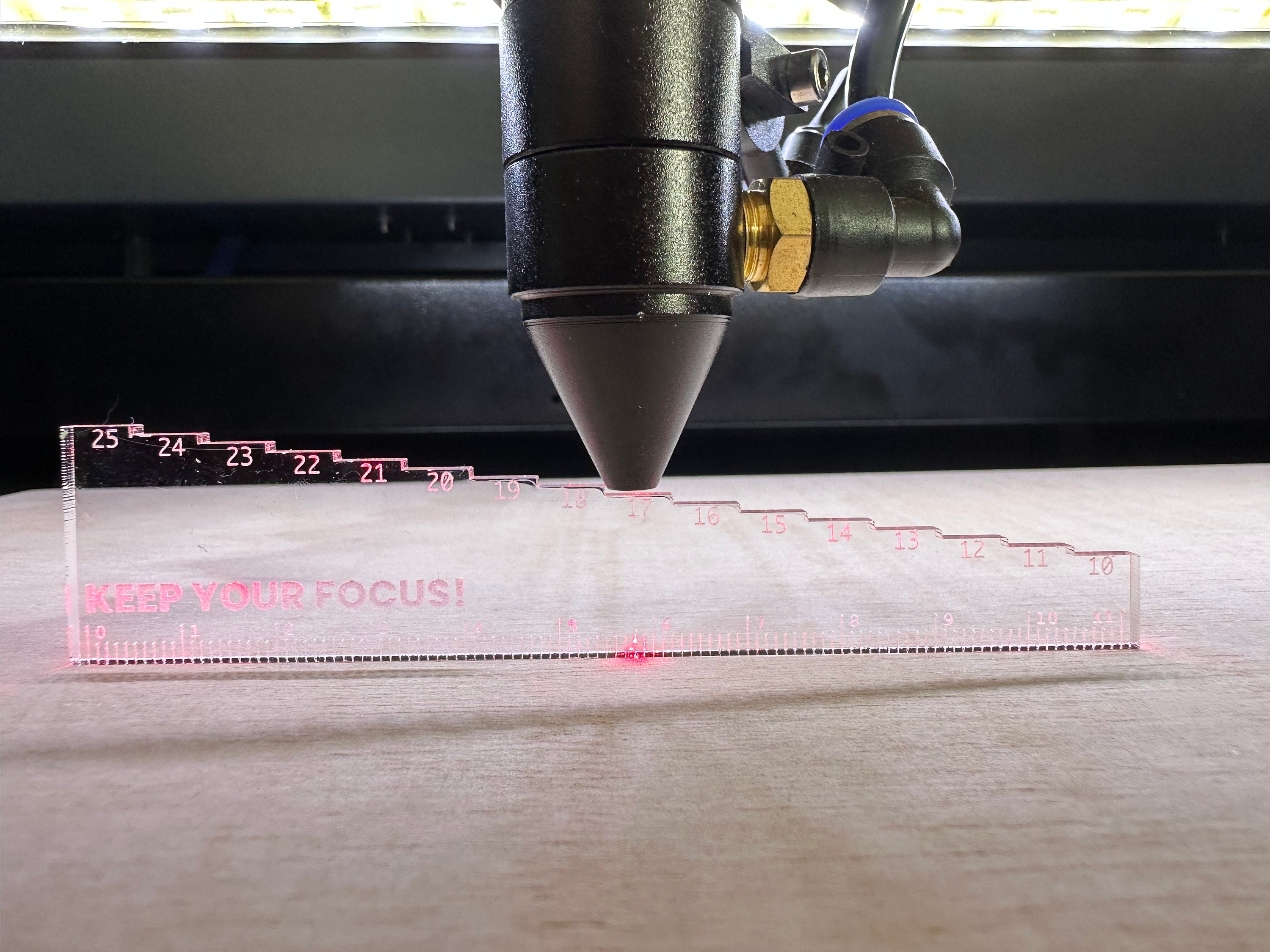 Laser Ramp Test Rulers Files Laser Focus Test Laser Focal Etsy Canada