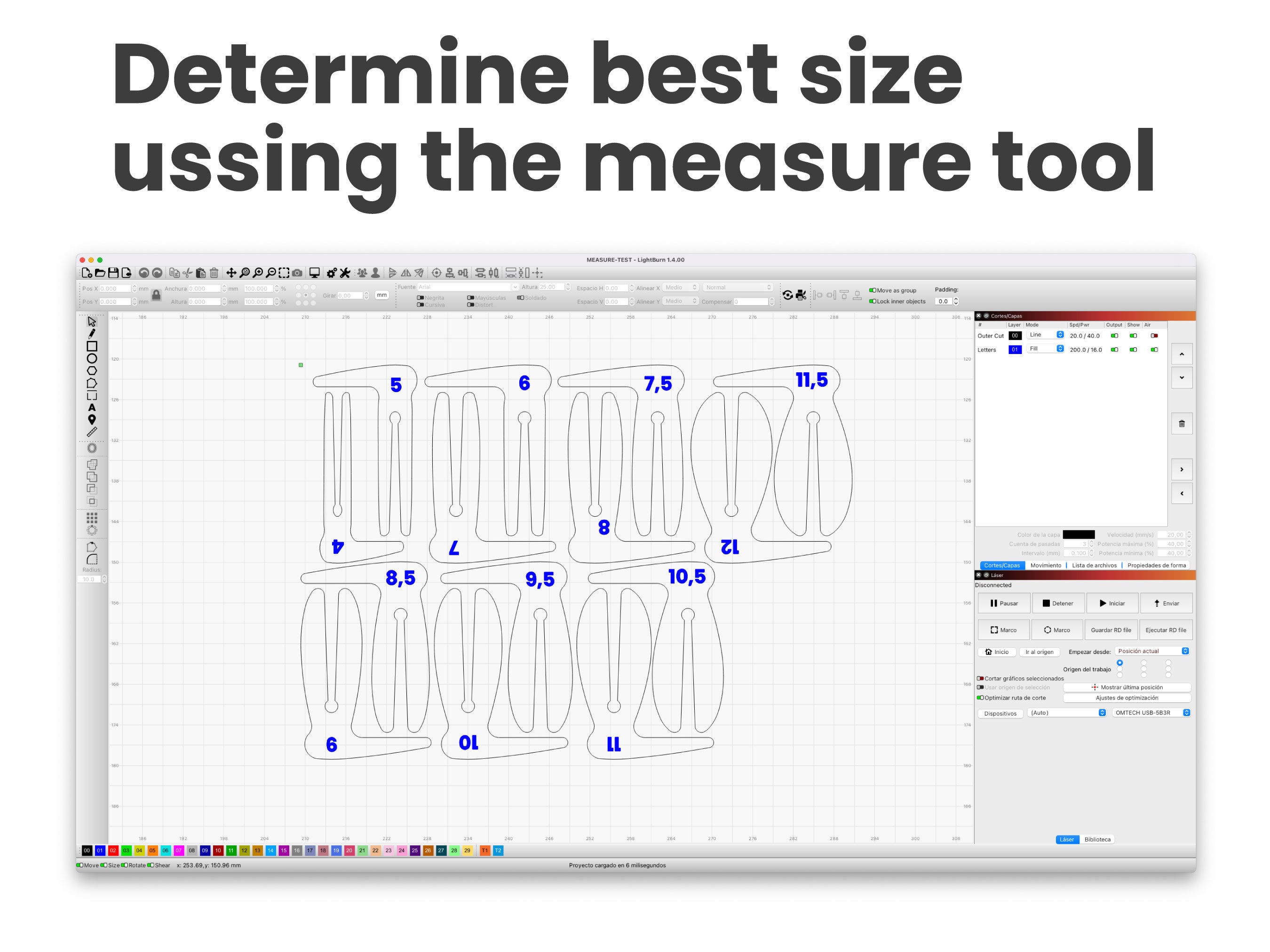 Bed Pin Size Test Tool Laser Hold Down Pins Etsy UK