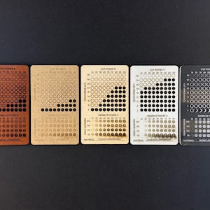 xTool Test Files, xTool Material Test, xTool Creative Space Laser Test Files, Laser Engraving & Cutting Test Cards, Calibration Test image 10