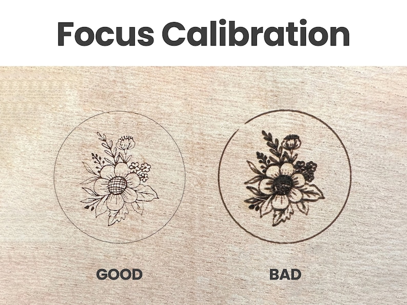 Paquete de calibración láser, archivos de prueba de láser Lightburn, tarjetas de prueba de materiales de corte y grabado con láser de diodo CO2, prueba de calibración imagen 3