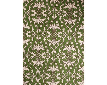 Hand tufted green wool area rug, floral Nature Designer 4X6 5X8 6X9 8X10 9x12 rug for Livingroom rug, handmade rugs, custom rugs