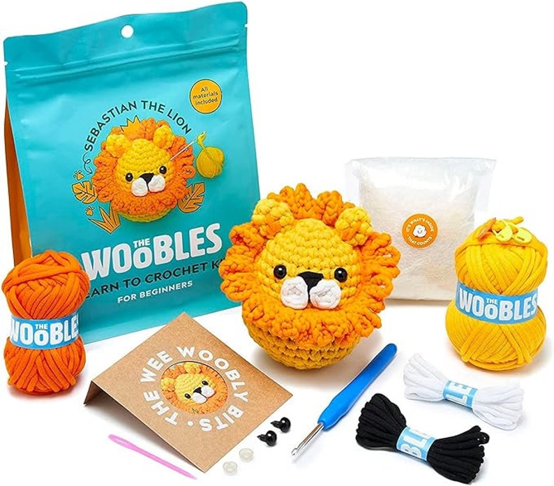 Kit de crochet animaux par Woobles Lion