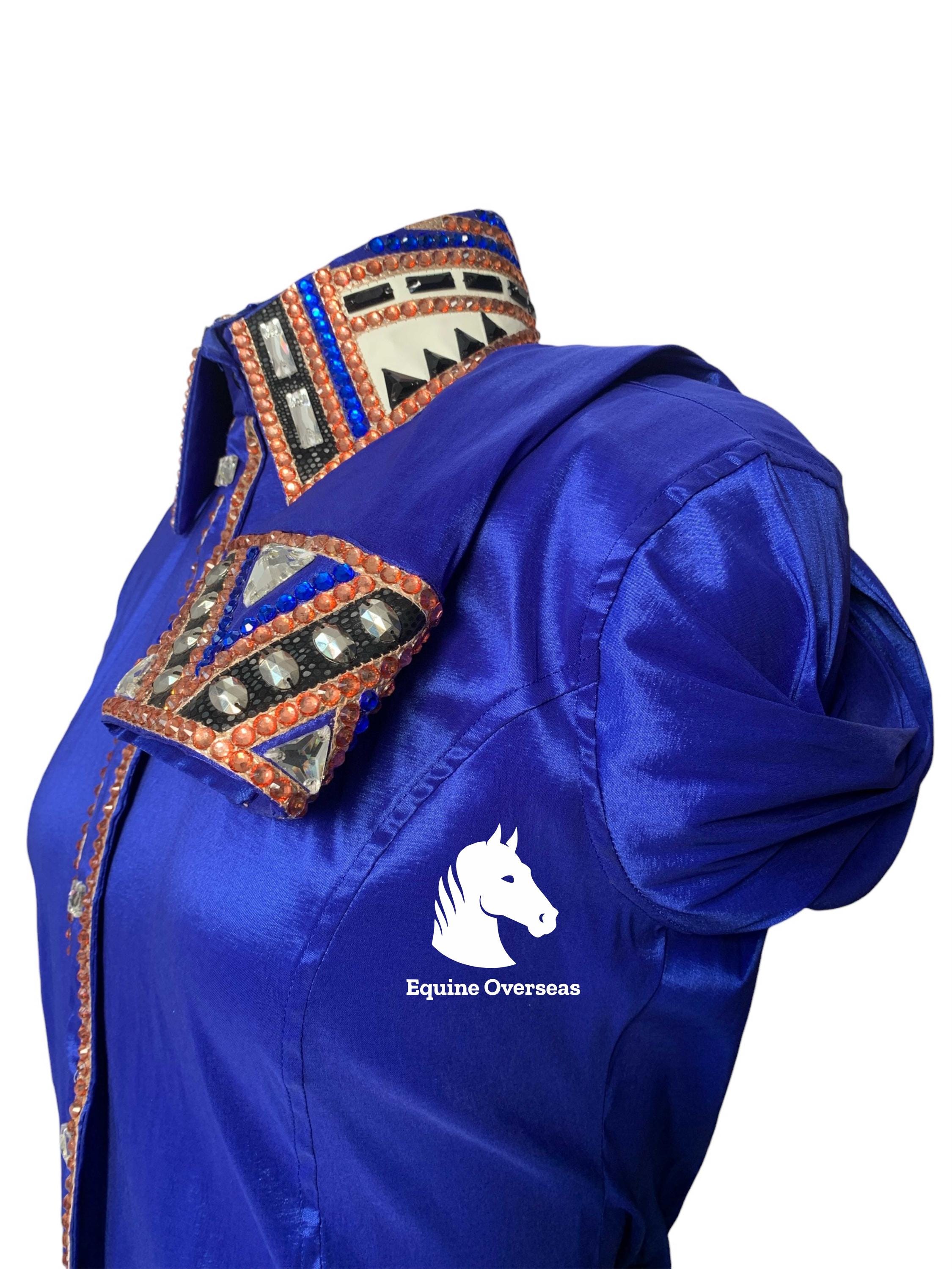 Chemise Western Pour Concours - Showmanship Horsemanship - Avec Pierres - Taille Au Choix
