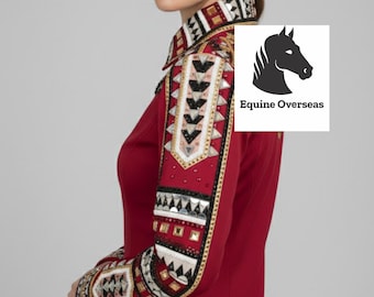 Chemise De Spectacle Western Pour Femme – Showmanship, Chemise Cheval élégante Et Authentique