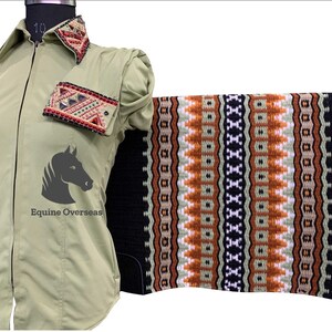 Western Showmanship Horsemanship Pleasure Show Shirt and matching show pad