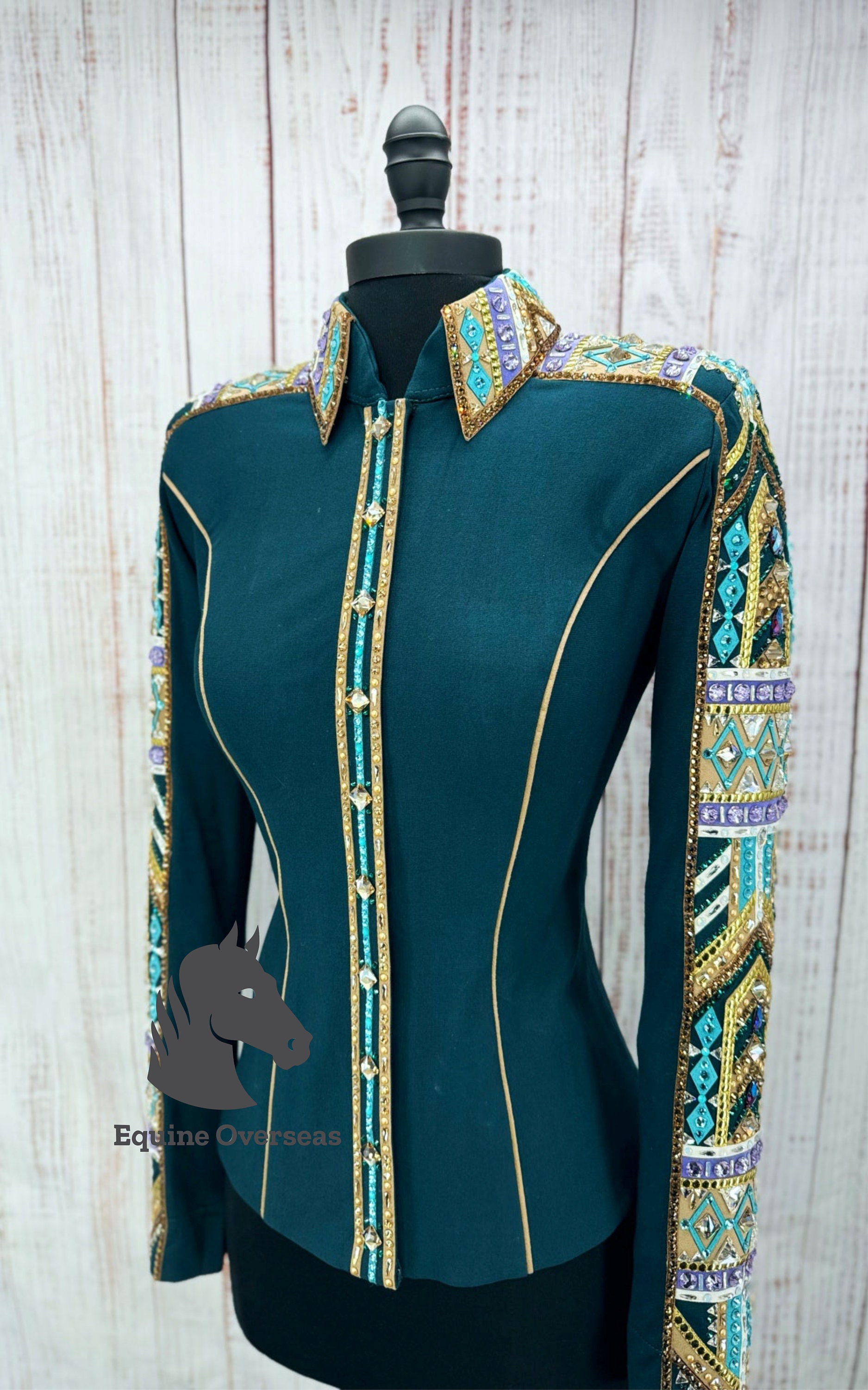 Chemise Western Showmanship / Horsemanship En Taffetas - Fusion Enterprises (neuf)