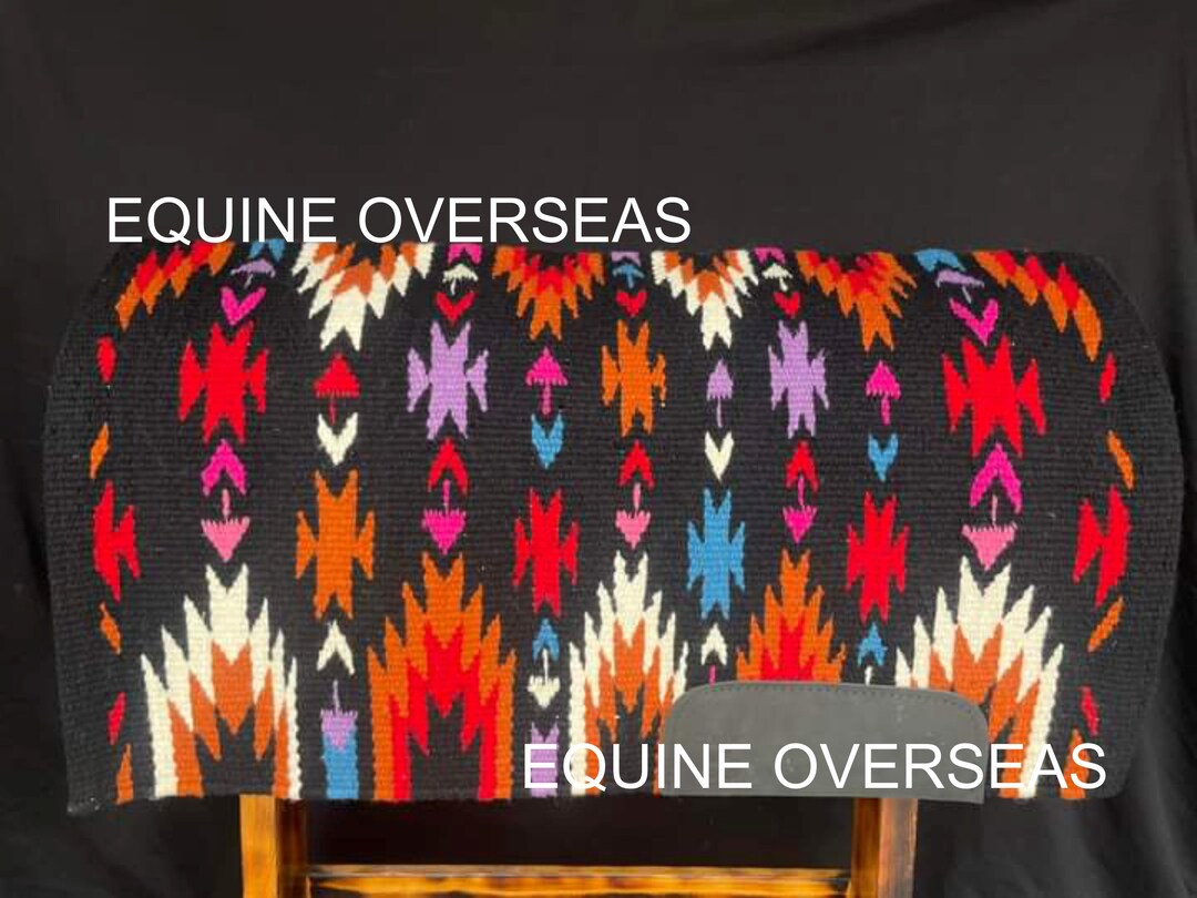 Tapis de selle Horse Western Show avec 100 % laine néo