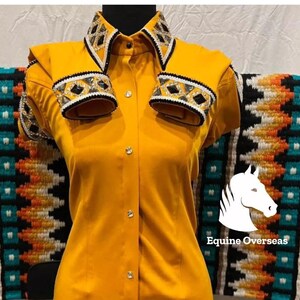 Western Showmanship Horsemanship Pleasure Show Shirt and matching show pad