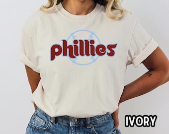 Phillies Comfort Colors Vintage Baseball Logo T-Shirt, Unisex Phillies T-Shirt, trendiges Shirt