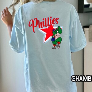 Phillies Comfort Colors Phanatic Baseball T-Shirt vorne und hinten