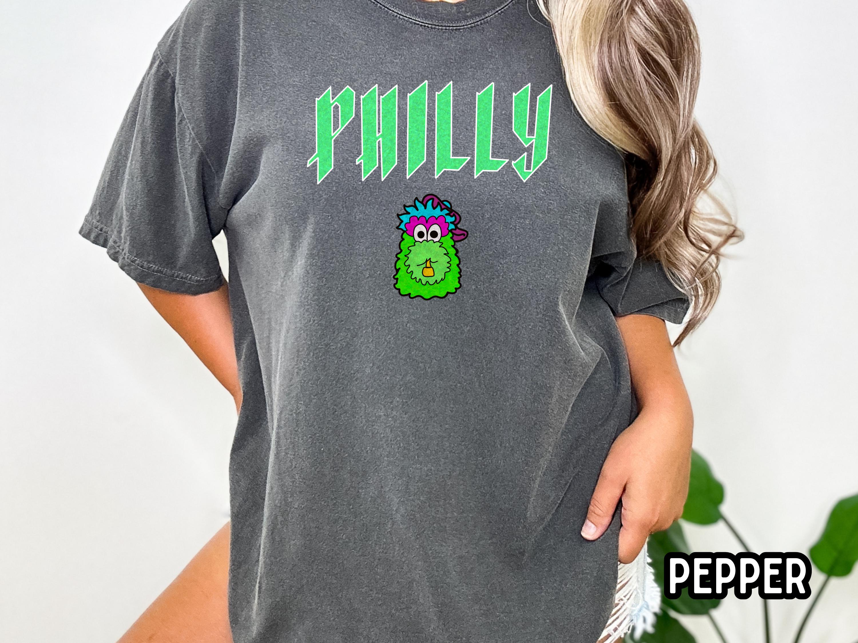 Phillies Comfort Colors Philly Phanatic Green Comfort Colors Tee, Philly Schließen Neongrün an