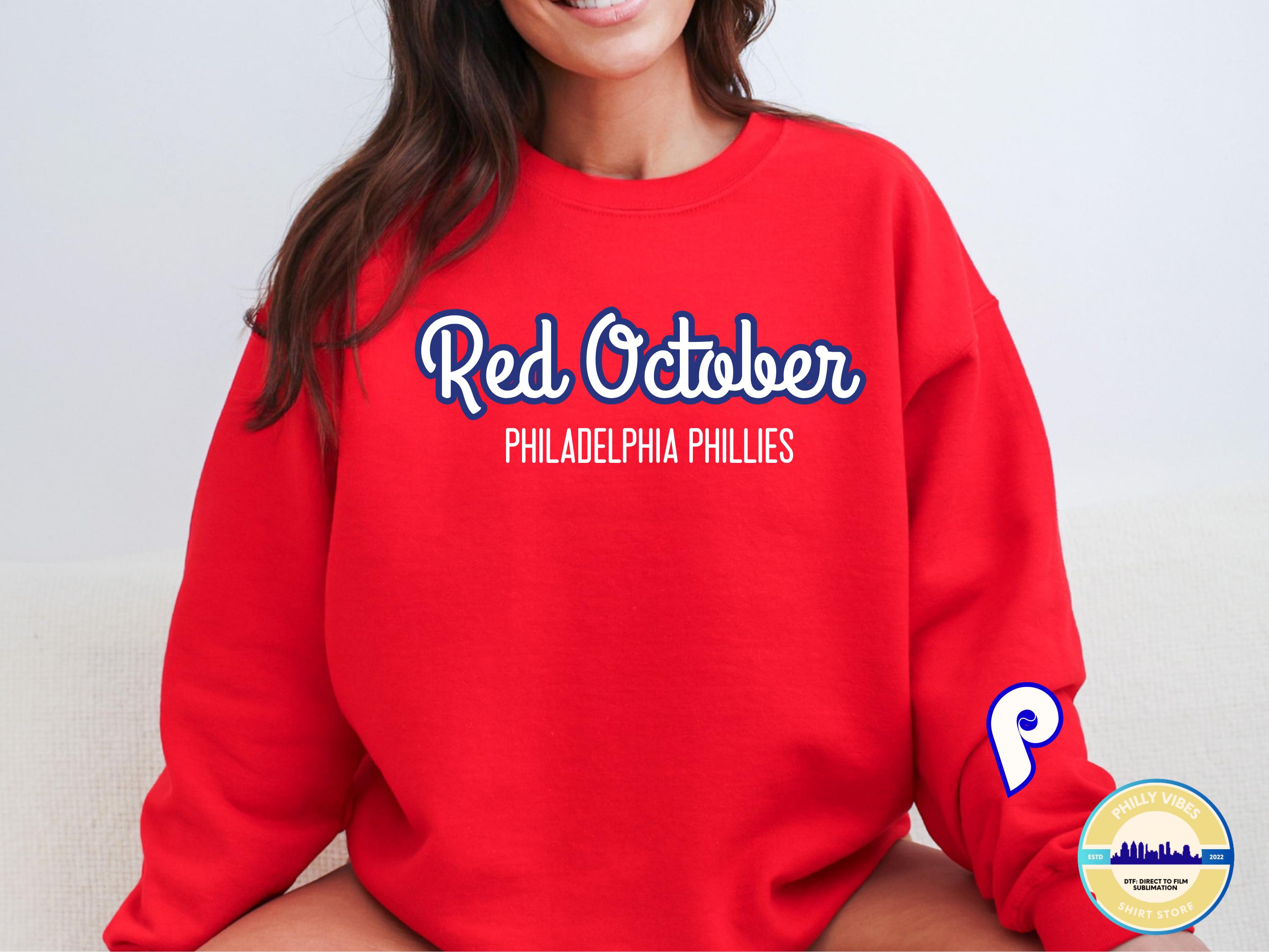 Red October Philadelphia Phillies Crewneck Sweatshirt
