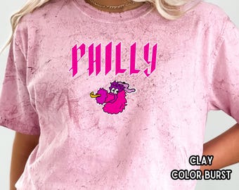 Phanatic Pink Comfort Colors Color Blast T-Shirt für Frauen, Phillies Womens Tee, Phillies Tee, Phillies Geschenke für sie