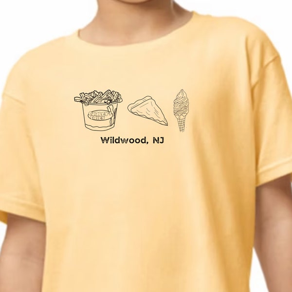 Wildwood TShirt, Wildwood Boardwalk, New Jersey Tshirt, Long Sleeve Tee, Crewneck Sweatshirt, Hoodie Sweatshirt, Adultes, Jeunes et Tout-petits