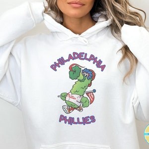 Phanatic Phillies Holding Flag Funny Trendy Adult TShirt, Long Sleeve Tee, Crewneck Sweatshirt, Hooded Sweatshirt