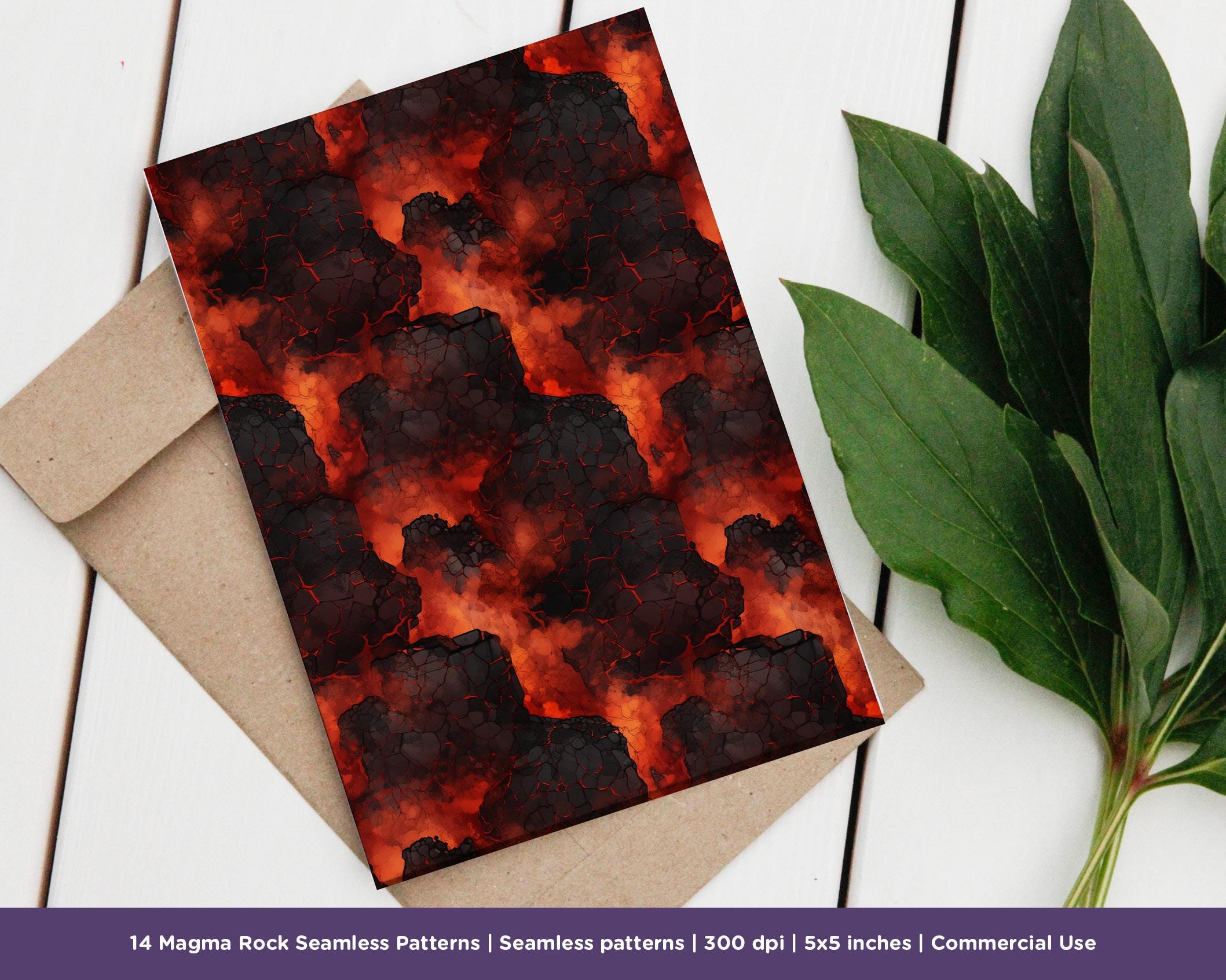 14 Magma Rock Lava Seamless Patterns - Ground Textures, Rock, Fiery ...