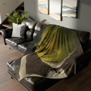 Shrek Face Meme Blanket