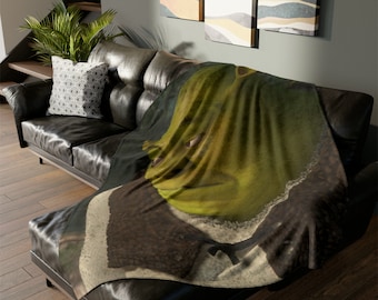 Shrek Face Meme Blanket