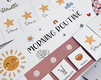 Toddler Chore Chart Visual Daily Routine Cards Daily Rhythm Chore Chart  Kids Habit Tracker Autism  Daily Chart Digital Download Cards