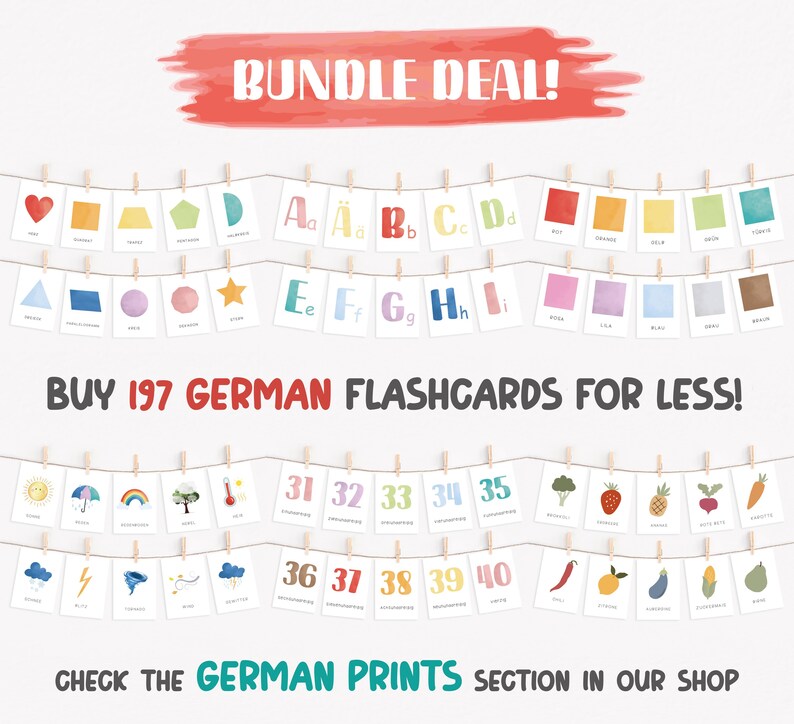 Tyska affirmationer Poster Kinderzimmer Bilder Einschulung Affirmation Print Affirmationskarten Motiverande affischer för barnrum Väggkonst bild 7