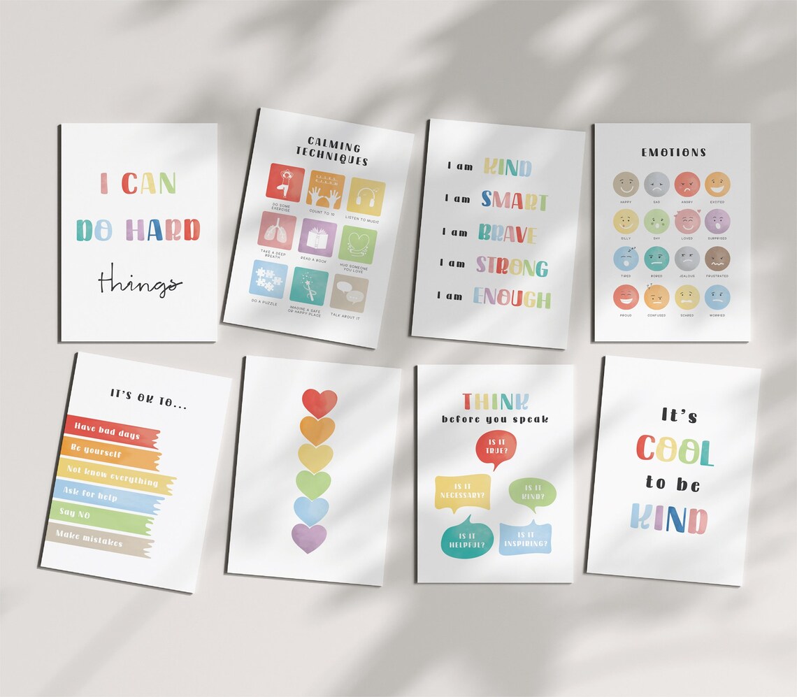 Positive Affirmations for Kids Playroom Decor I Am Affirmations Nursery ...
