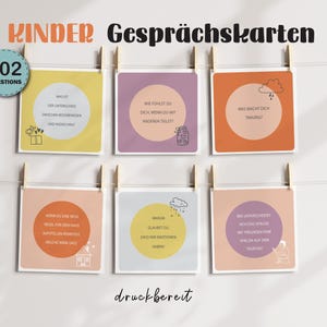 Kinder Kommunikationskarten Kinder Therapie Notizen Gesprächskarten für die Familie Therapie-Karten, Fragen für Schulpsychologen