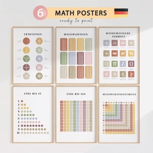 Poster Mathe Poster Mathematik Montessori Mathe Poster Mathematik Spiele Mathe Displays Mathe Klassenzimmer Mathe Spiele für Kinder Mathe Print