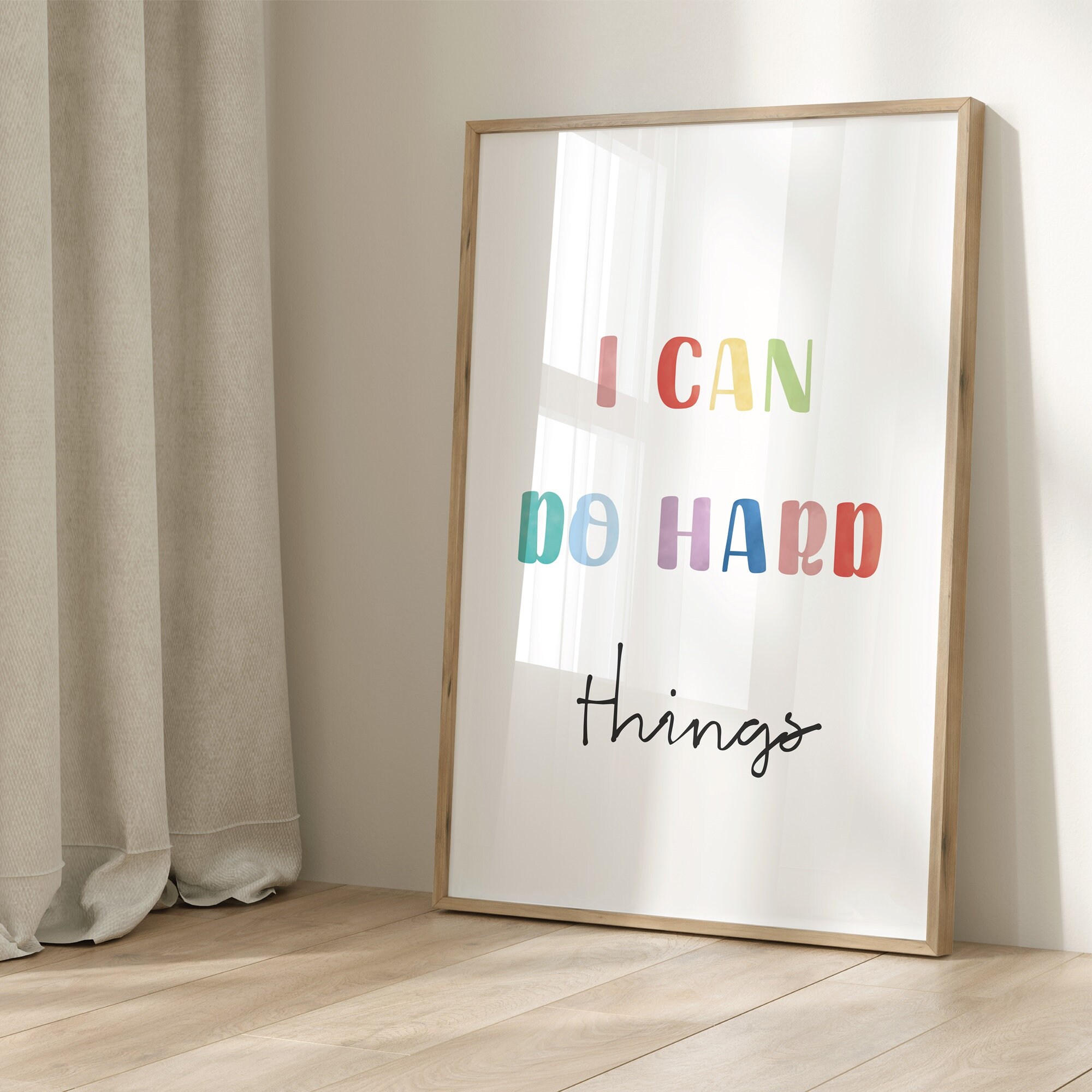 Positive Affirmations for Kids Motivational Poster Homeschool Prints ...