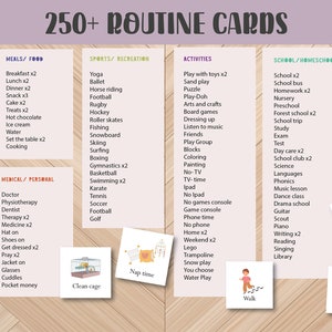 Lunch Routine Card Kids Visual Routine Cards – Daily Flip Chart, Chore & Habit Tracker ...