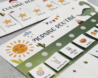 Daily Routine Flip Chart Kids Visual Routine Cards Daily Rhythm Chore Chart for Kids Habit Tracker Autism  Daily Chart Digital Download