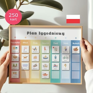Plan Tygodniowy do Wydruku Grafik Dziecka Planowanie Obowiązków Domowych  Zadania dla Dzieci Aktywności Dziecięce Planowanie Dnia