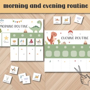 Kids Visual Routine Cards – Daily Flip Chart, Chore & Habit Tracker ...