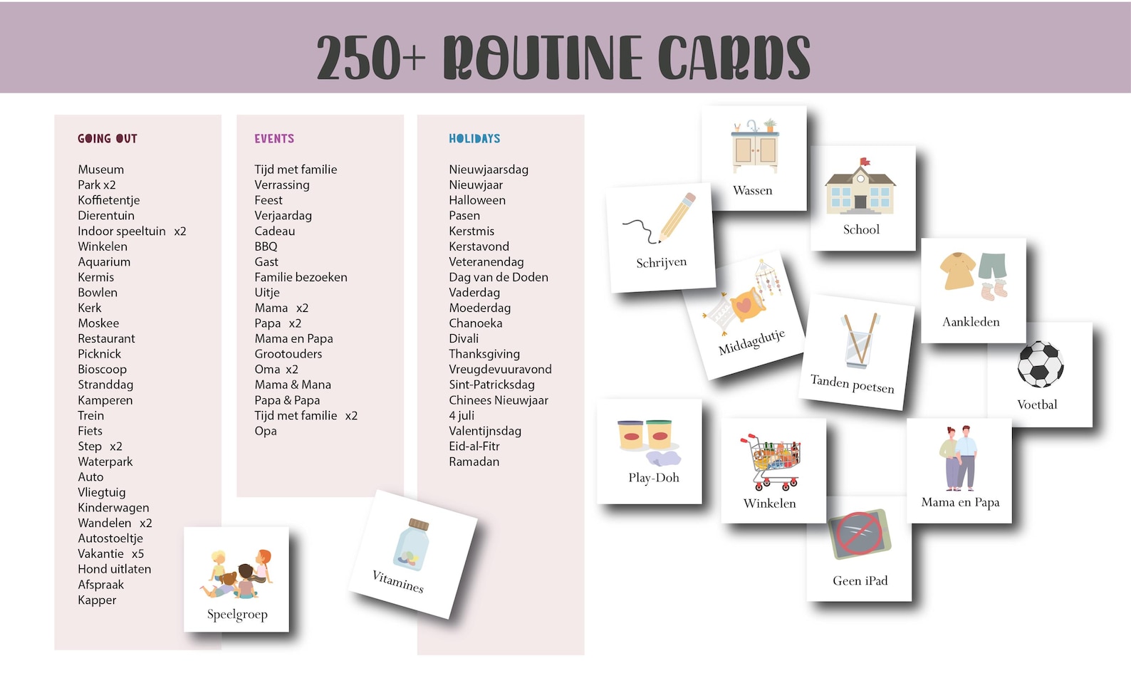 Dutch Flip Chart – Printable Routine Cards (routinekaarten) & Daily ...