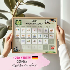 Fußball Planer für Kinder Schulplaner für aktive Kinder Organisationshilfe Zeitmanagement für Kinder Selbstorganisation Aufgabenplanung