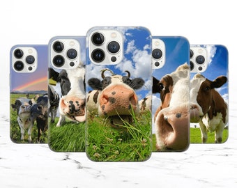 Holy cow Phone Case Cow print Cover for iPhone 15 14 13 12 Pro 11 XR 8 7, Samsung S23 S22 A73 A53 A13 A14 S21 Fe S20, Pixel 8 7 6A